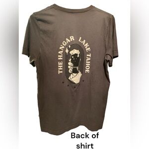 Location Tee Lake Tahoe The Hangar, the best place to hangout souvenir tee Large
